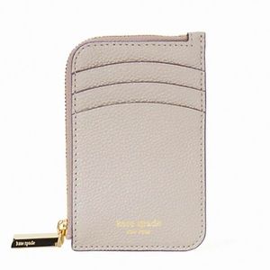 KATE SPADE MARGAUX ZIP CARDHOLDER LEATHER ZIP NWT